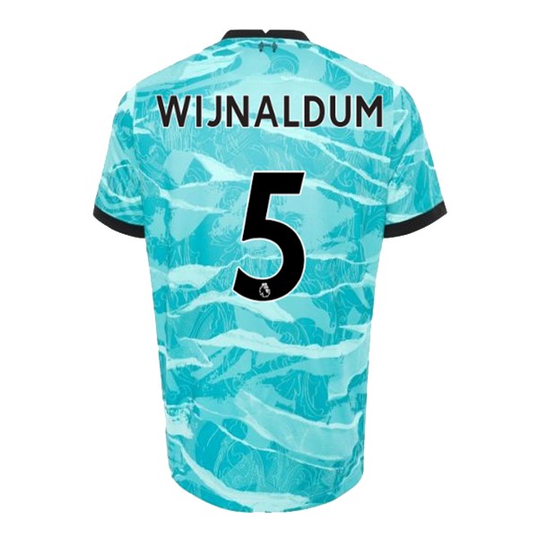 Camiseta Liverpool NO.5 Wijnaldum 2ª Kit 2020 2021 Azul